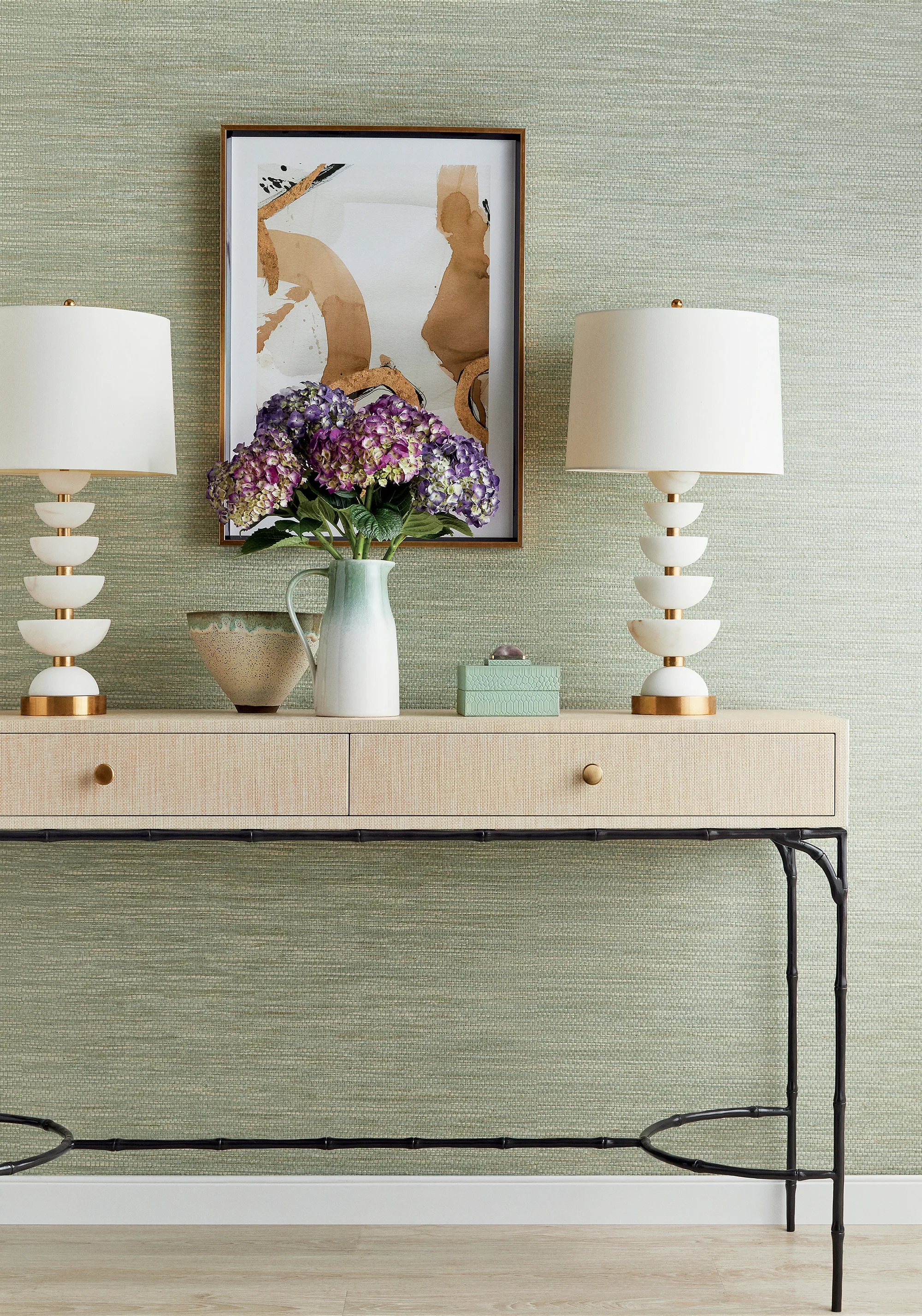 Thibaut Cape May Weave in Sage (T27001)