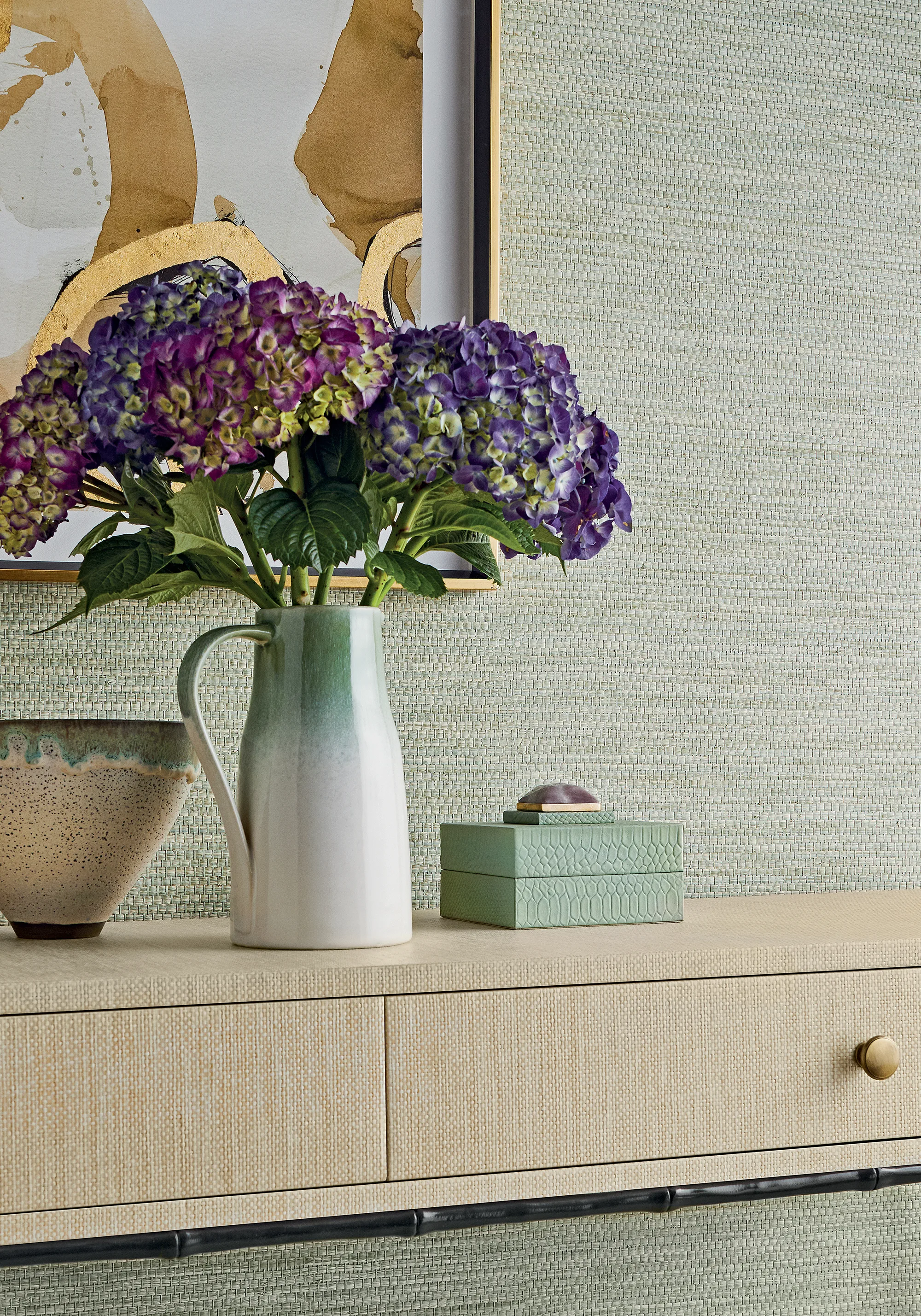 Thibaut Cape May Weave in Sage (T27001)