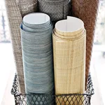T41122 | Carolina Raffia - Grey Thibaut Carolina Raffia in Grey (T41122)