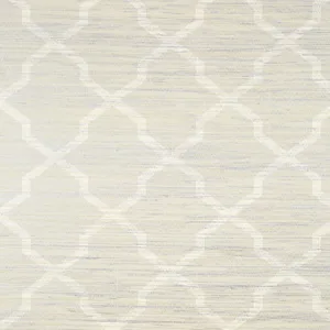 Thibaut Carolyn Trellis in Cream on Metallic (T83030)
