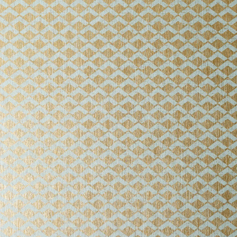 Anna French Cashiers in Aqua on Metallic Gold (AT79111)