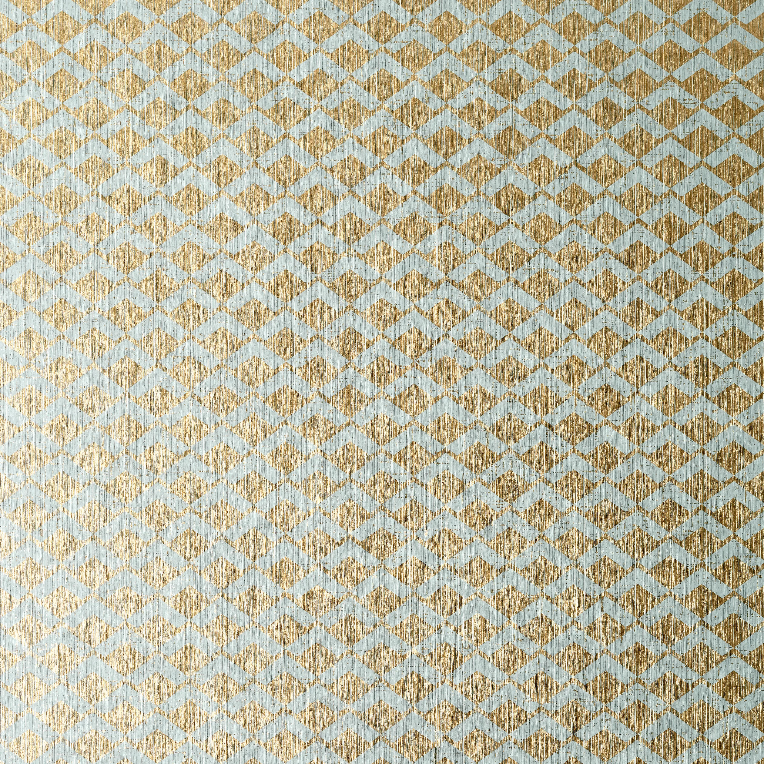 Anna French Cashiers in Aqua on Metallic Gold (AT79111)
