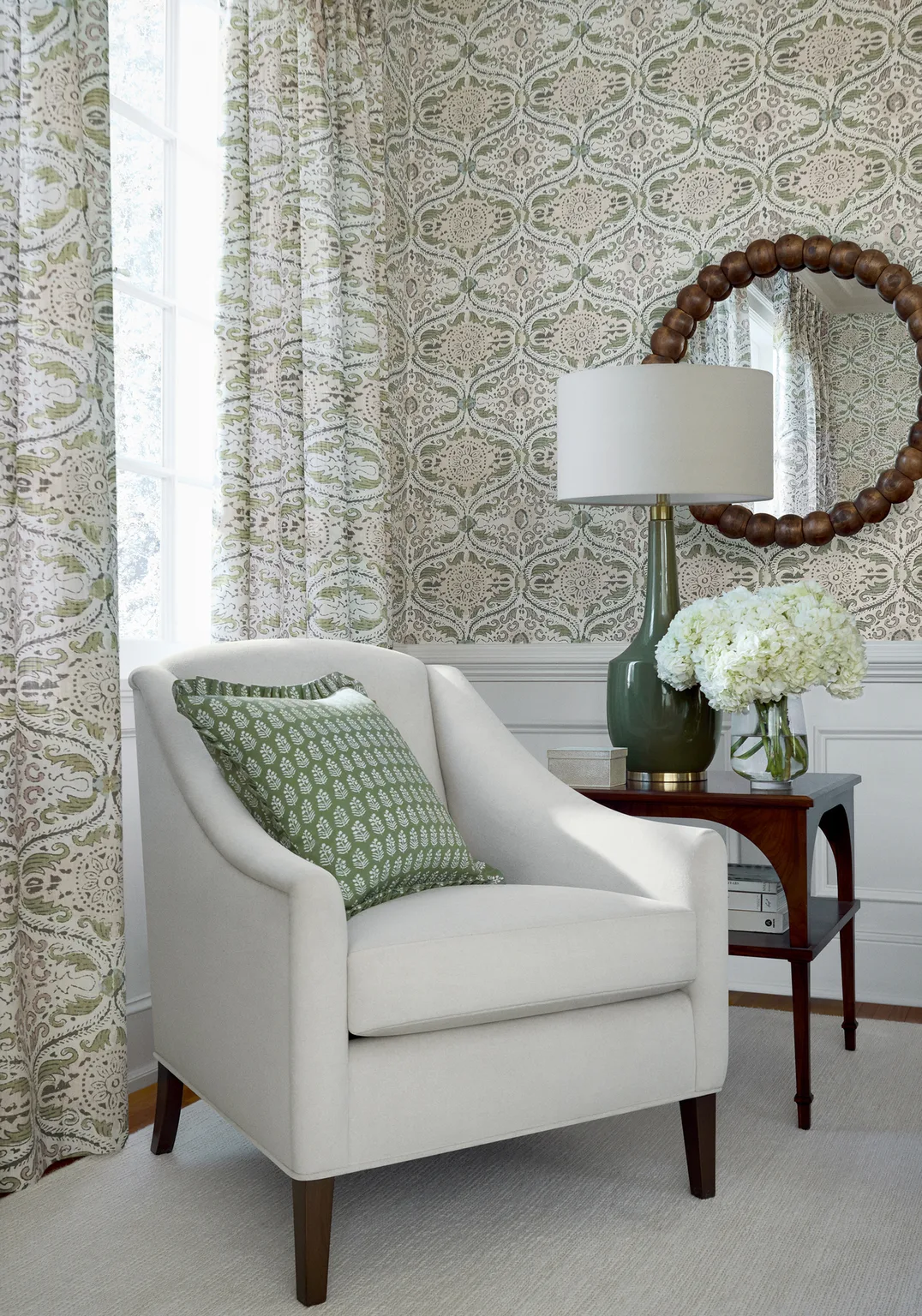 Anna French Cecilia in Green and Beige (AT10755)