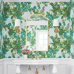 T14334 | Central Park - Sky Blue Thibaut Central Park in Sky Blue (T14334)