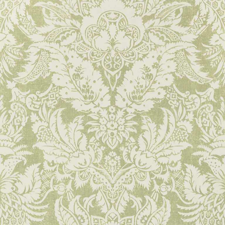 Thibaut Chardonnet Damask in Spring Green (T72587)