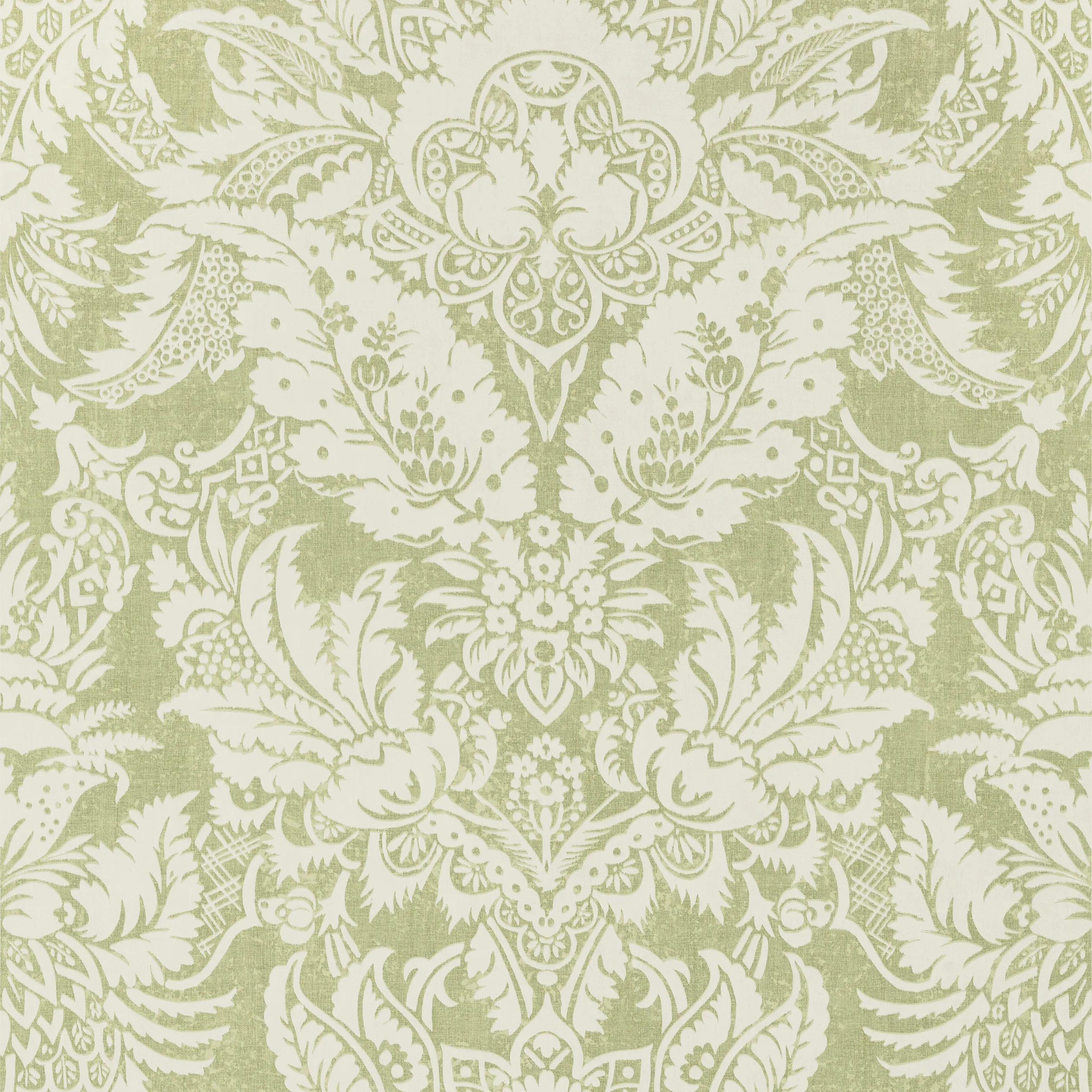 T72587 | Chardonnet Damask – Spring Green