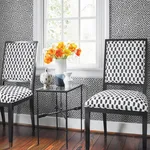 AT9842 | Charlotte Raffia - Black and Metallic Silver Anna French Charlotte Raffia in Black and Metallic Silver (AT9842)
