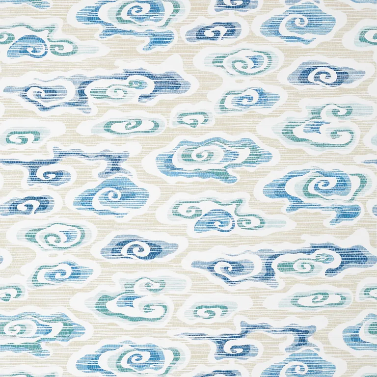 Thibaut Clear Clouds in Beige and Blue (T13318)