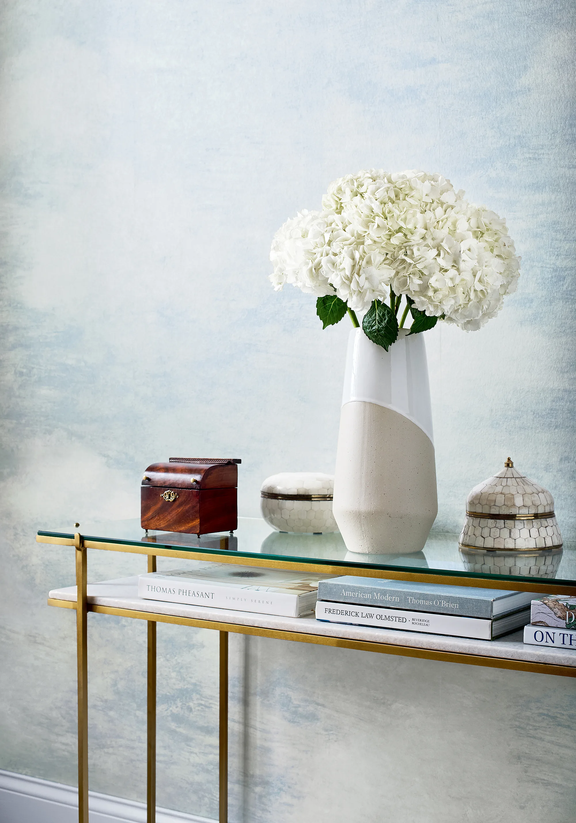Anna French Cloud 9 in Blue on Pearl (AT16162)
