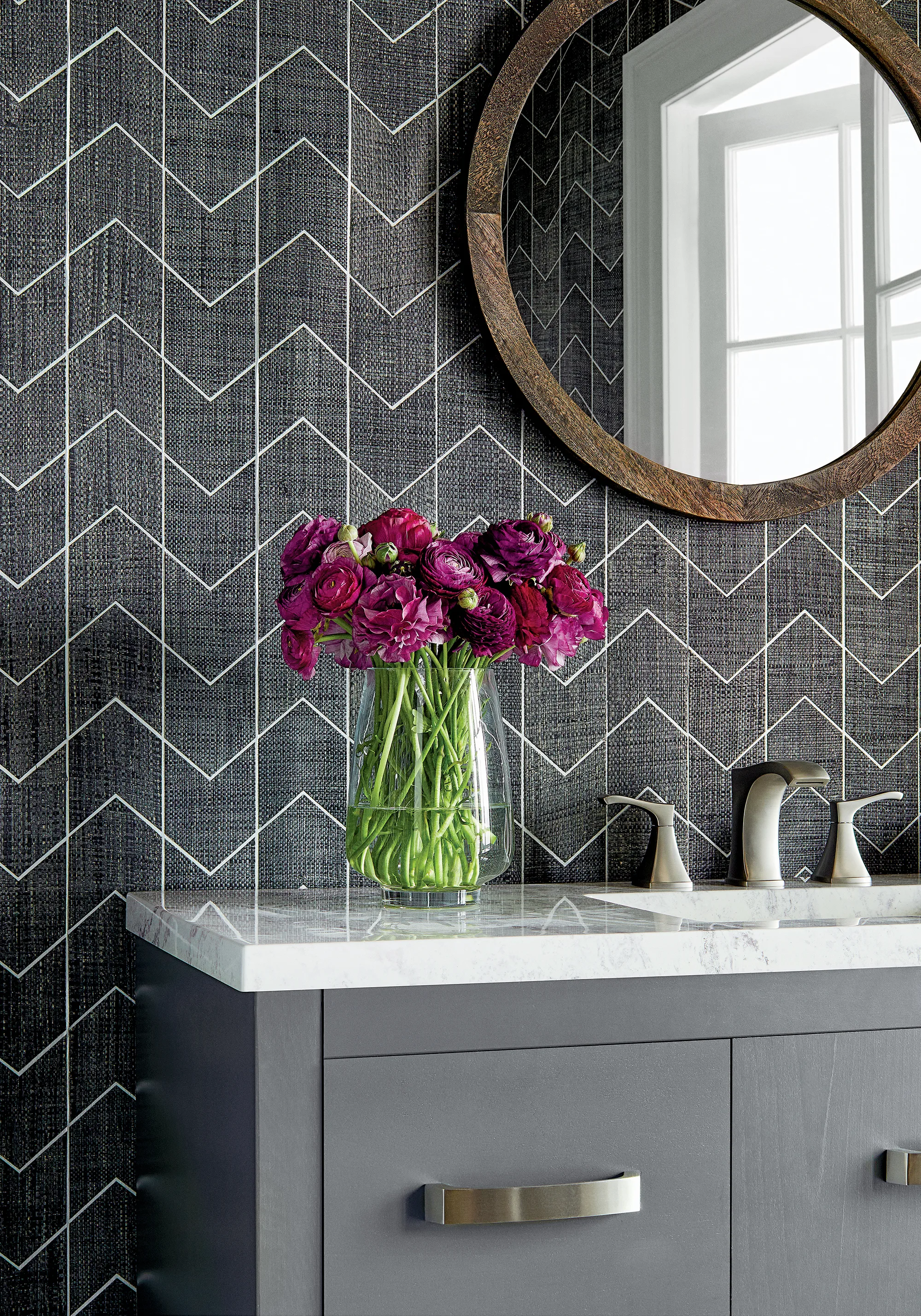 Thibaut Cordoza Weave in Charcoal (T27028)