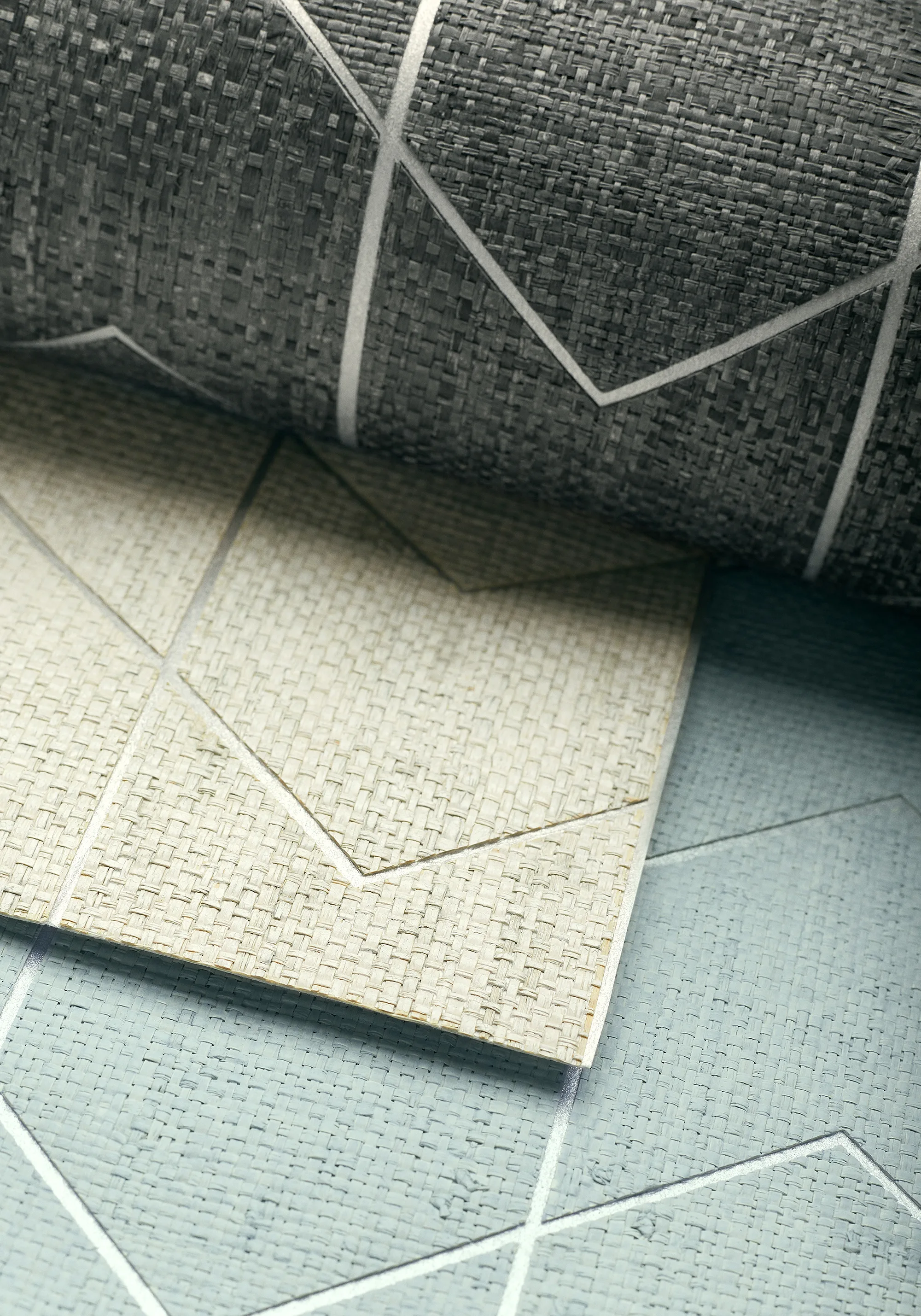 Thibaut Cordoza Weave in Spa Blue and Silver (T27027)