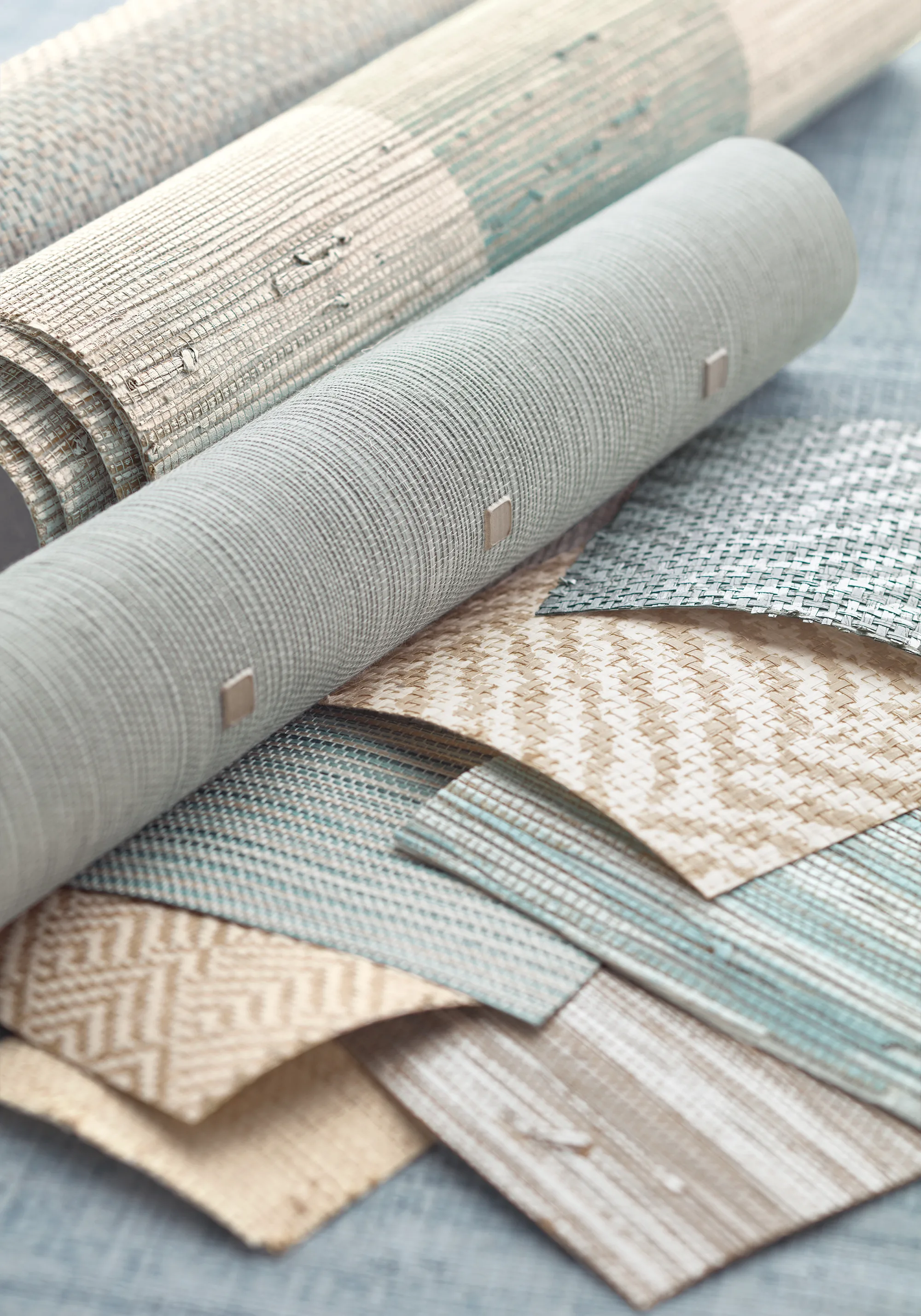 Thibaut Crossroad Stripe in Aqua (T72803)