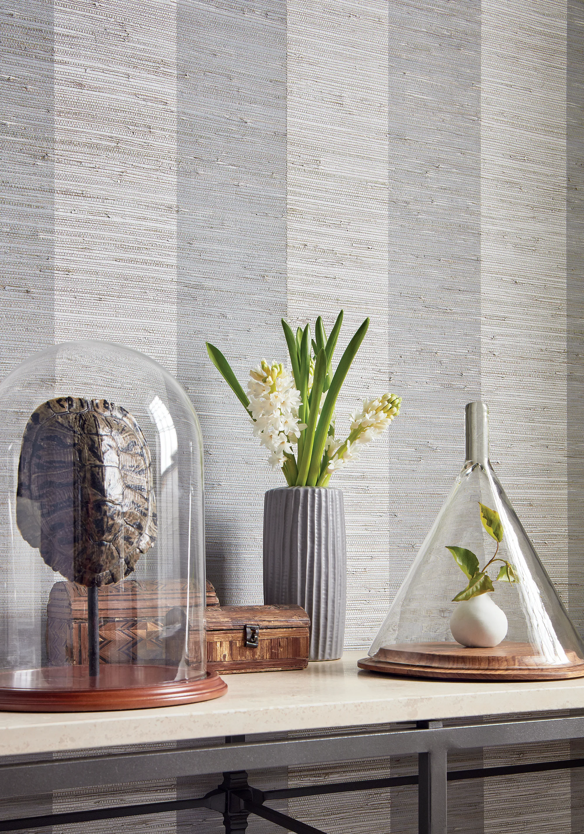 Thibaut Crossroad Stripe in Grey (T72805)