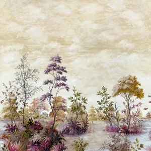 Anna French Cumbria Mural in Eggplant on Pearl (ATM16153)