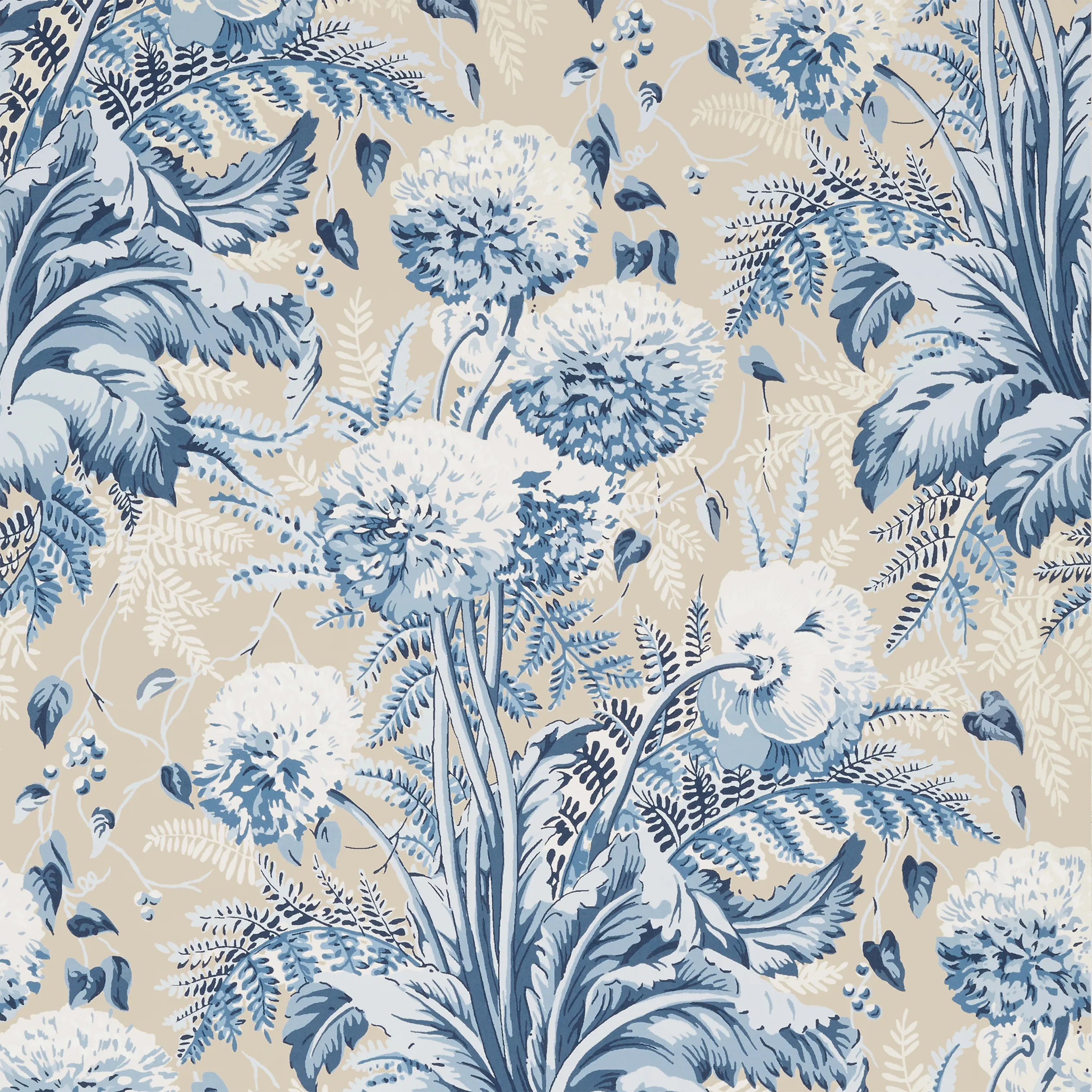 AT24540 | Dahlia – Navy on Linen