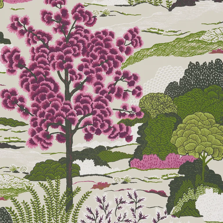 Thibaut Daintree in Fuchsia (T85042)