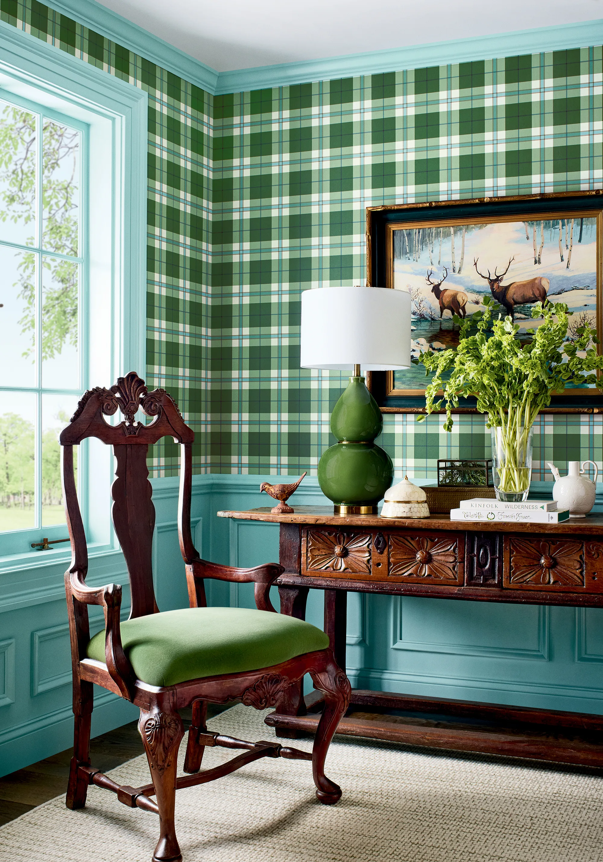 Thibaut Douglas Plaid in Green (T44071)