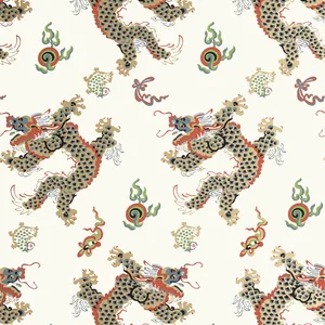 Anna French Dragon Dance in Metallic Gold on Neutral (AT23183)