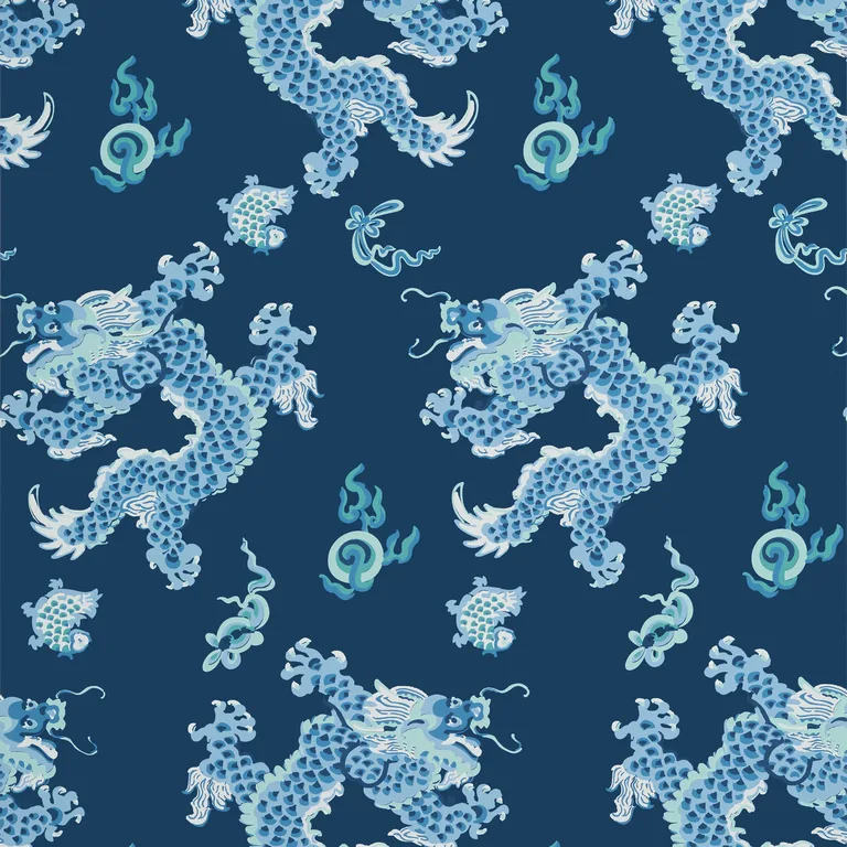 Anna French Dragon Dance in Navy (AT23181)