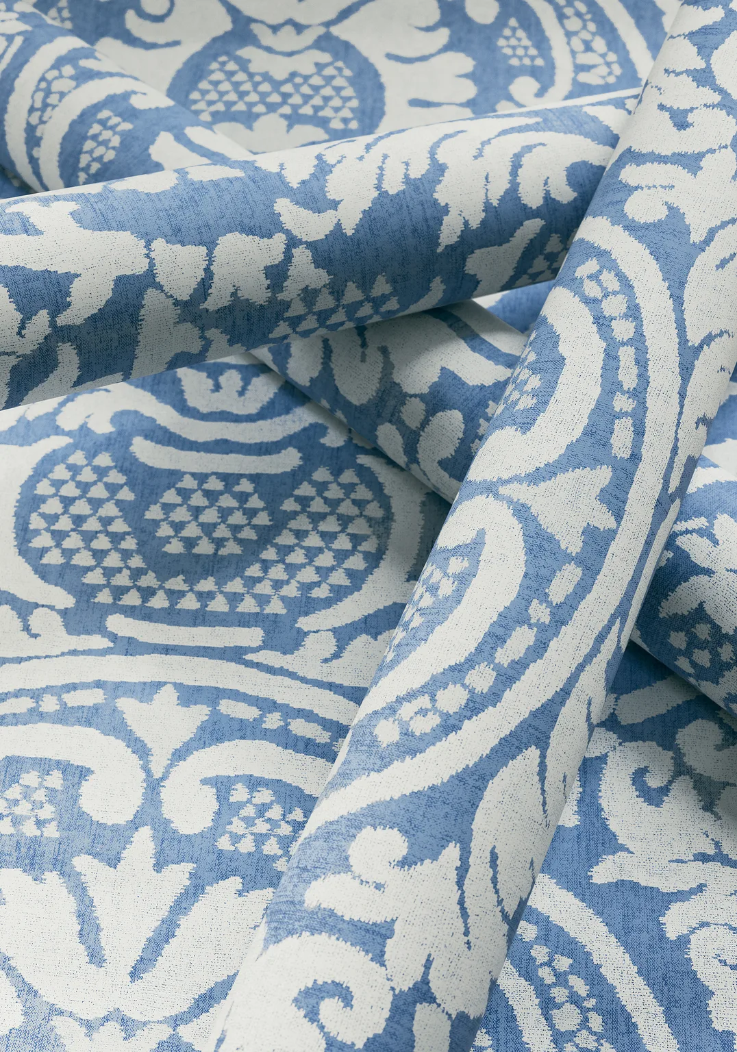 Thibaut Earl Damask in Blue (T10837)