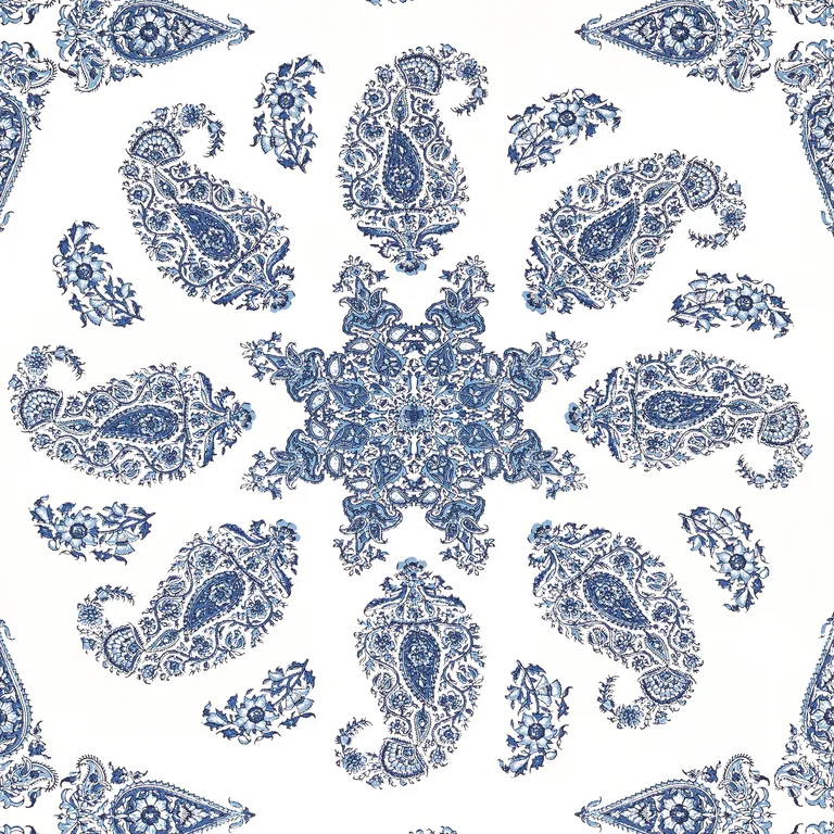 Thibaut East India in Blue and White (T36429)
