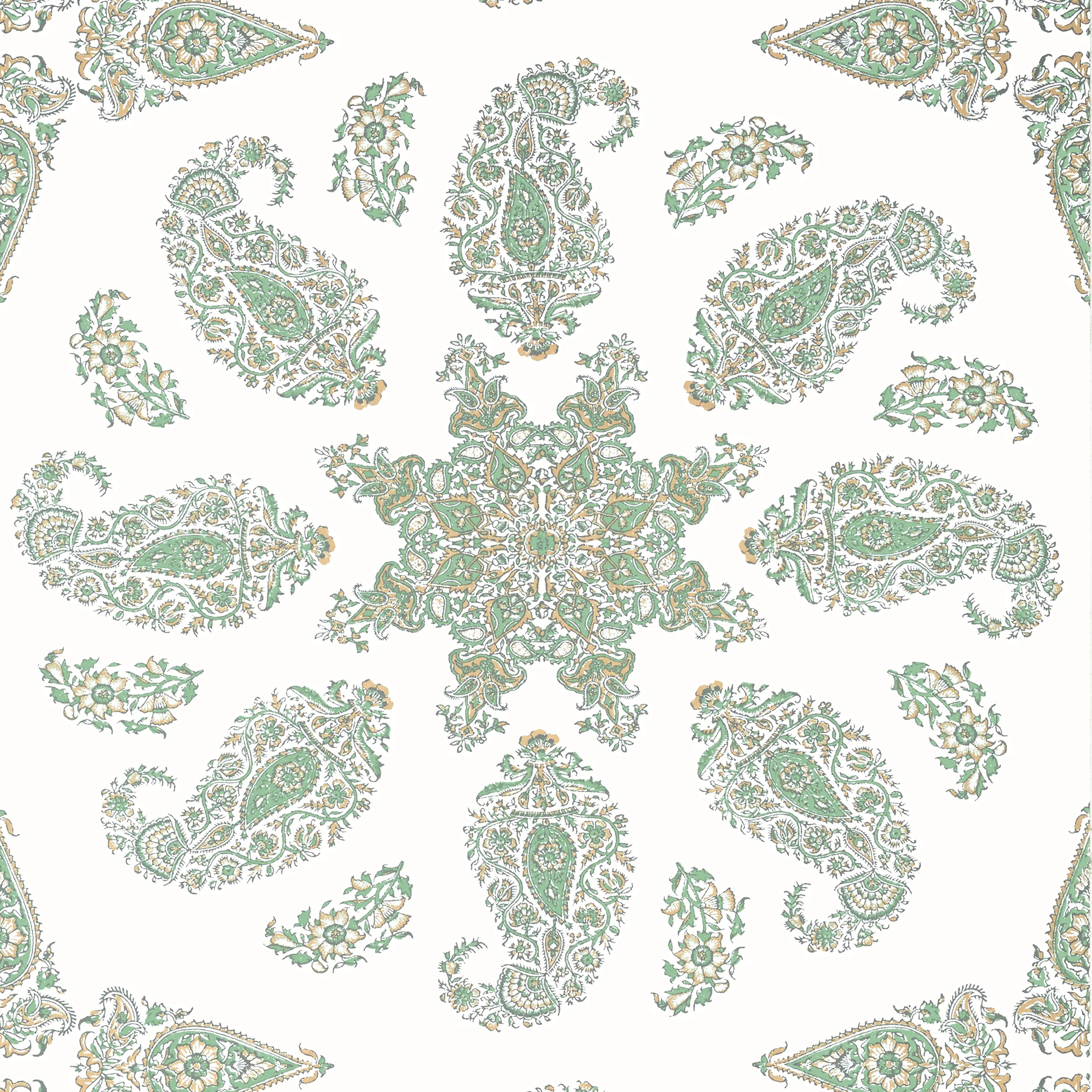 T36442 | East India – Green and White
