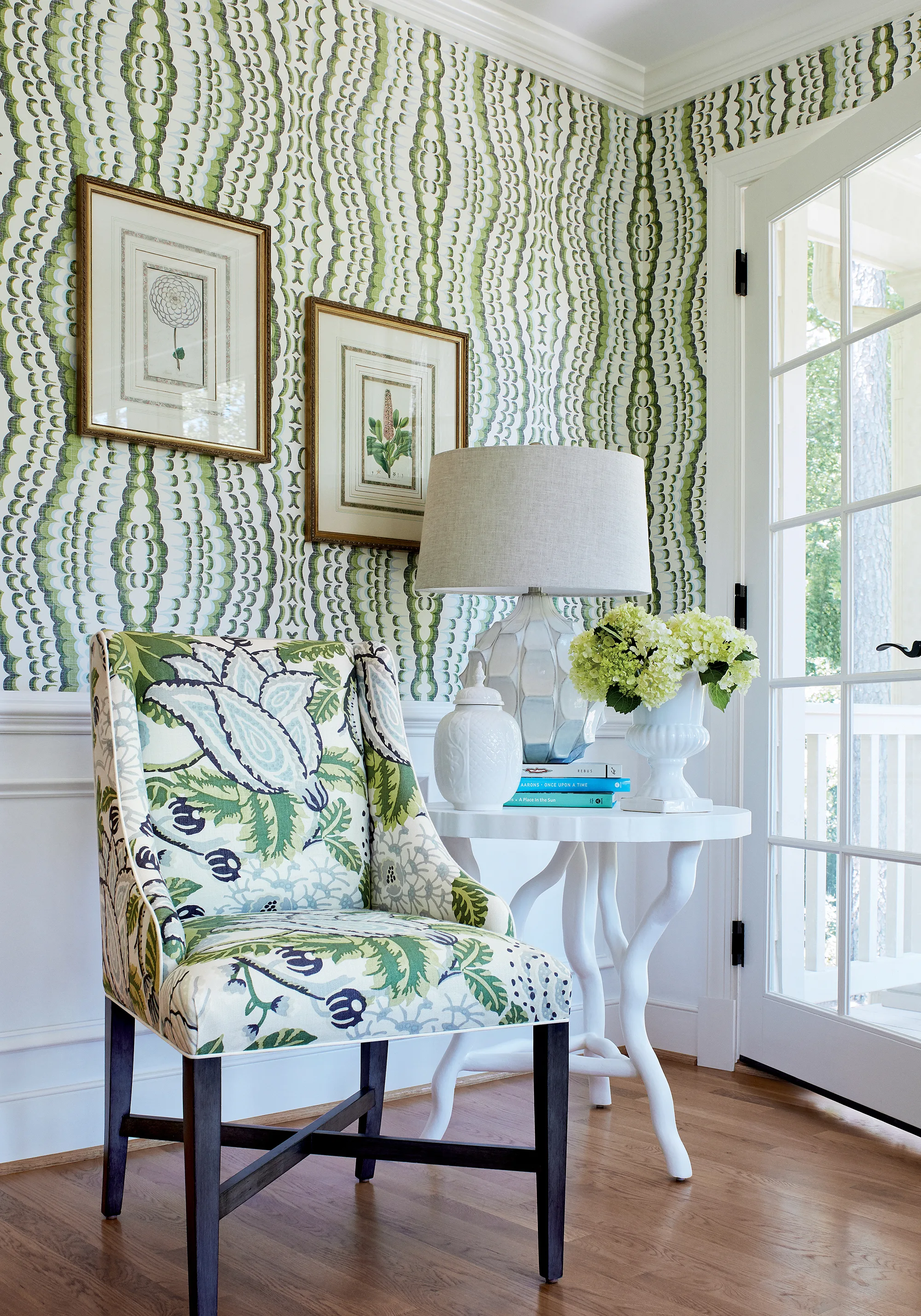 Thibaut Ebru in Green (T2984)