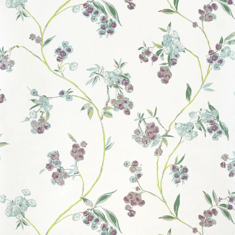 Anna French Edo Bloom in Lavender on Pearl (AT16154)