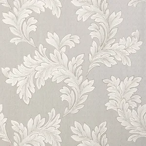 Thibaut Eland Acanthus in Grey on Metallic Silver (T1057)