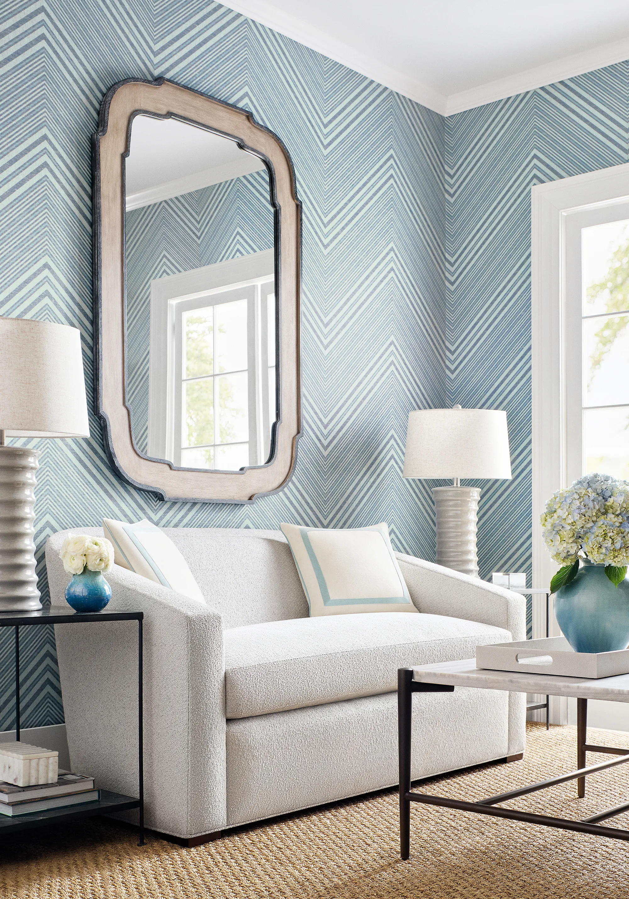 Thibaut Elevation in Navy and Aqua (T12833)