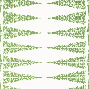 Anna French Ellery Stripe in Kelly on White (AT24546)