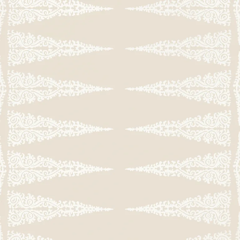Anna French Ellery Stripe in White on Beige (AT24541)