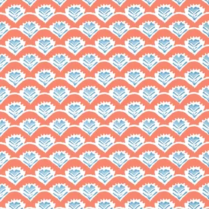 Thibaut Emily in Coral and Blue (T16254)