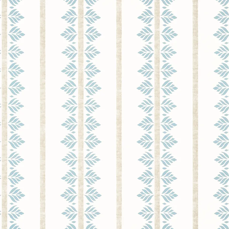 Anna French Fern Stripe in Spa Blue (AT15103)