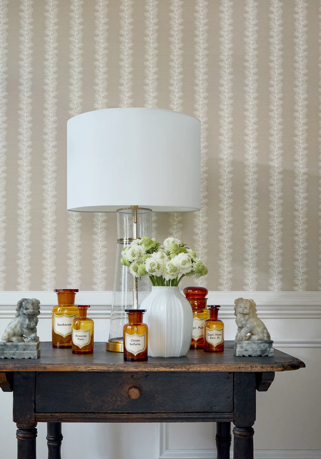 Anna French French Stripe in Beige (AT10771)