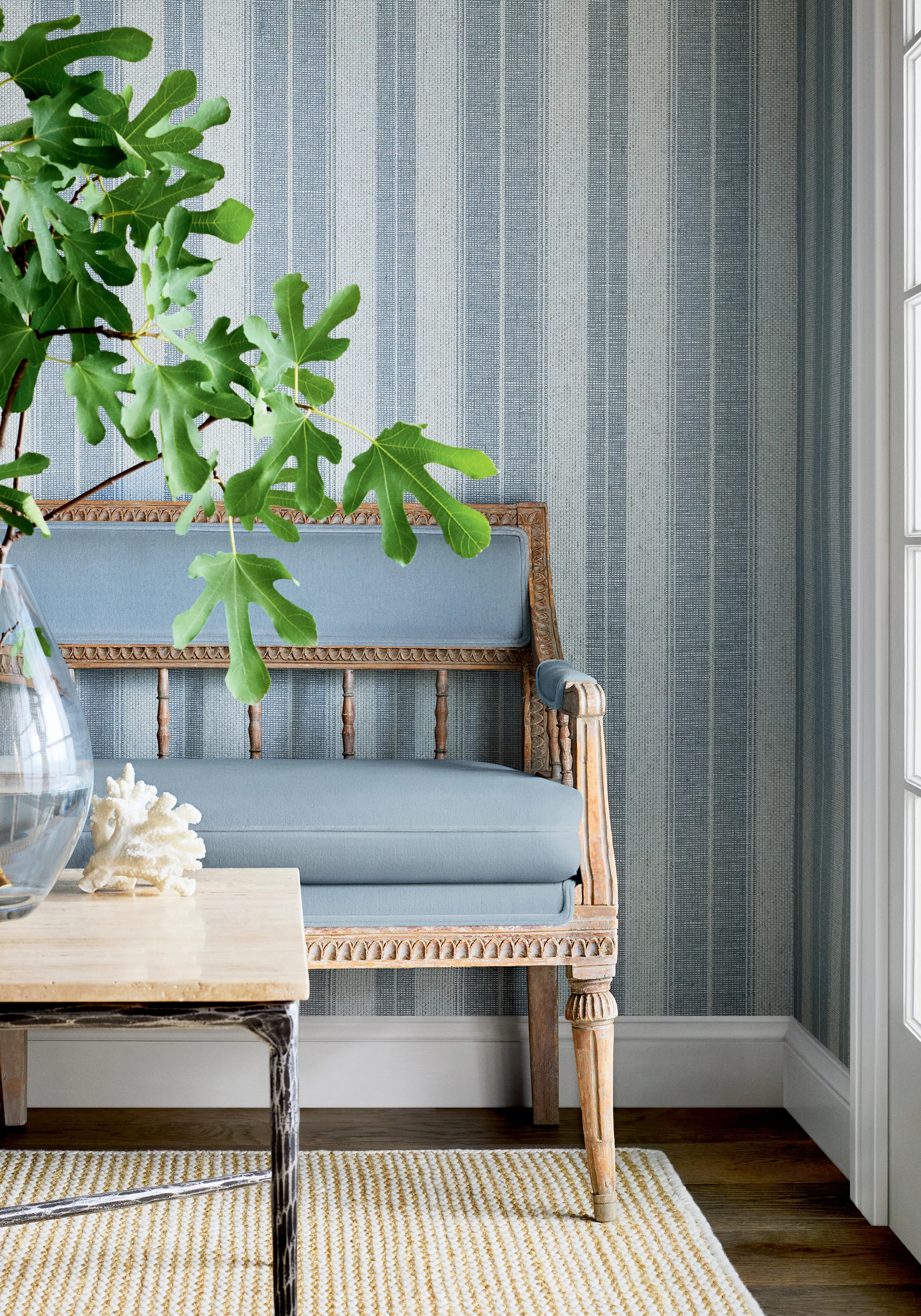 Thibaut Frisco Stripe in Slate (T44008)