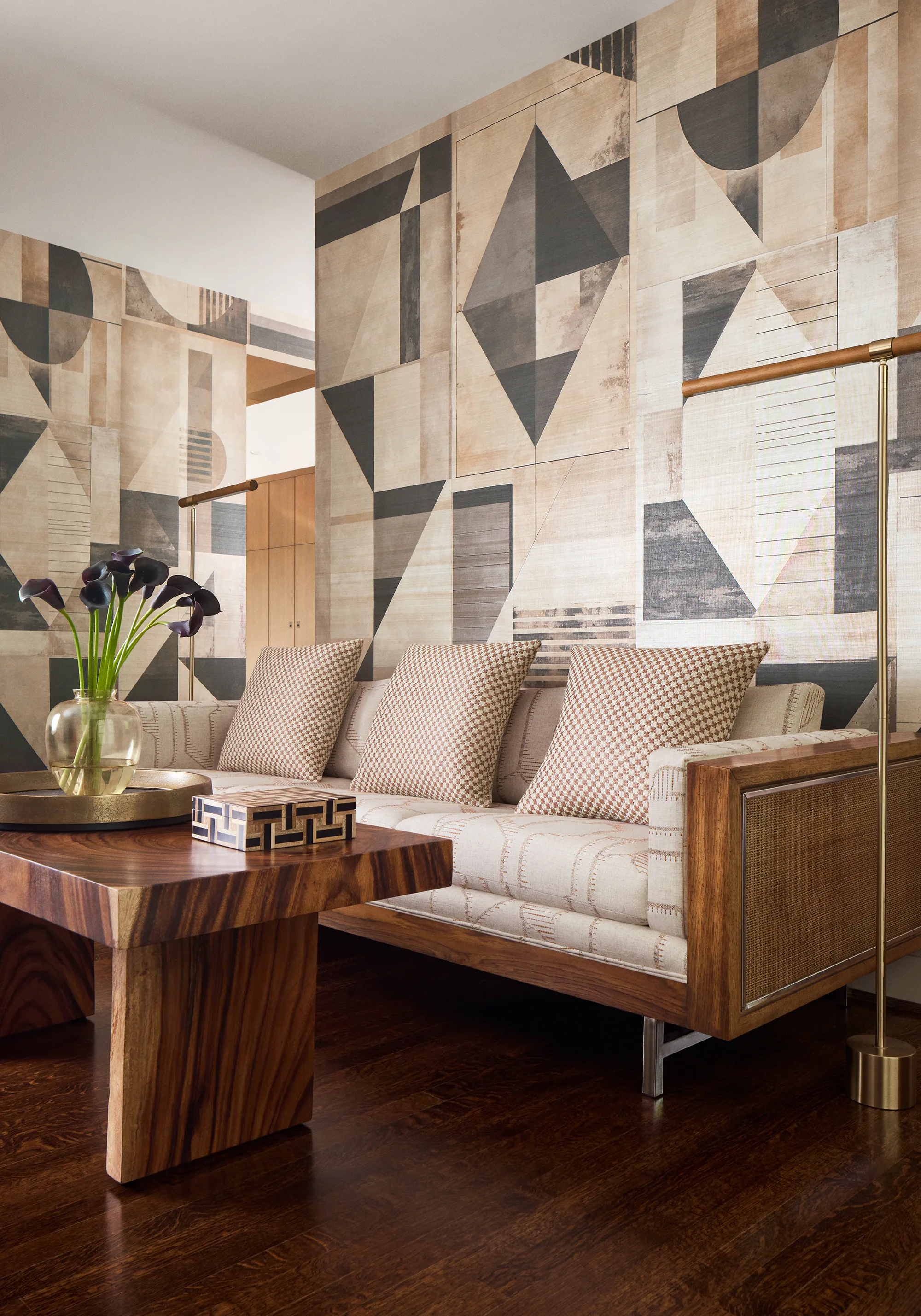 Thibaut Galaxy Mural in Graphite and Champagne (TM24433)