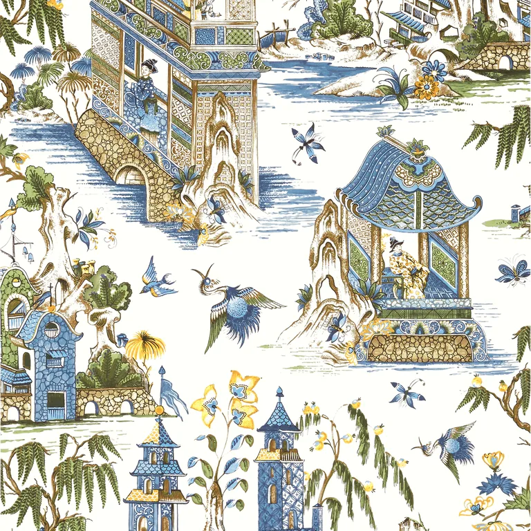 Thibaut Grand Palace in Blue and Green (T13613)