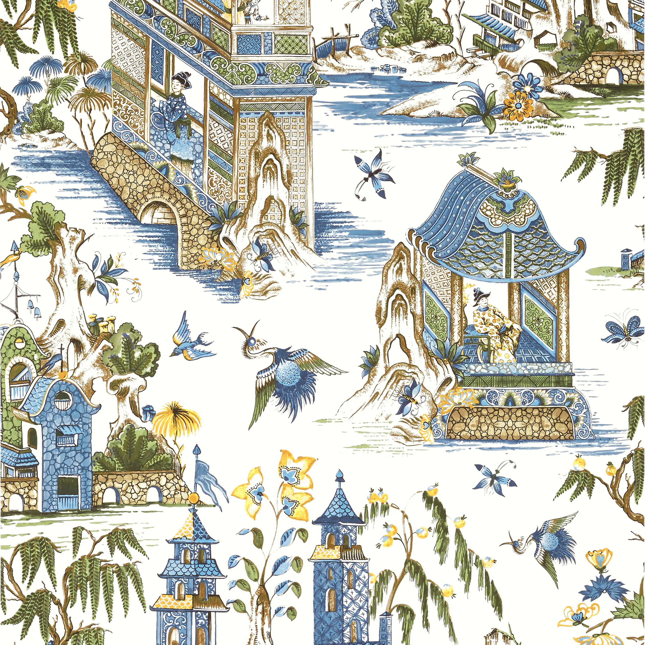 Thibaut Grand Palace in Blue and Green (T13613)