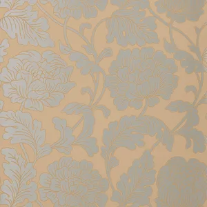 Thibaut Hathaway in Silver on Taupe (T10078)