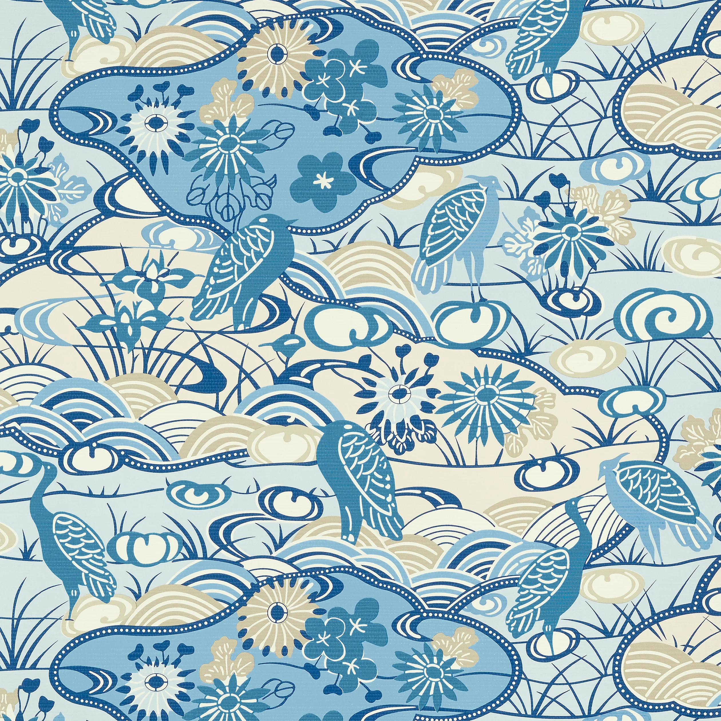 T13332 | Heron Stream – Blue