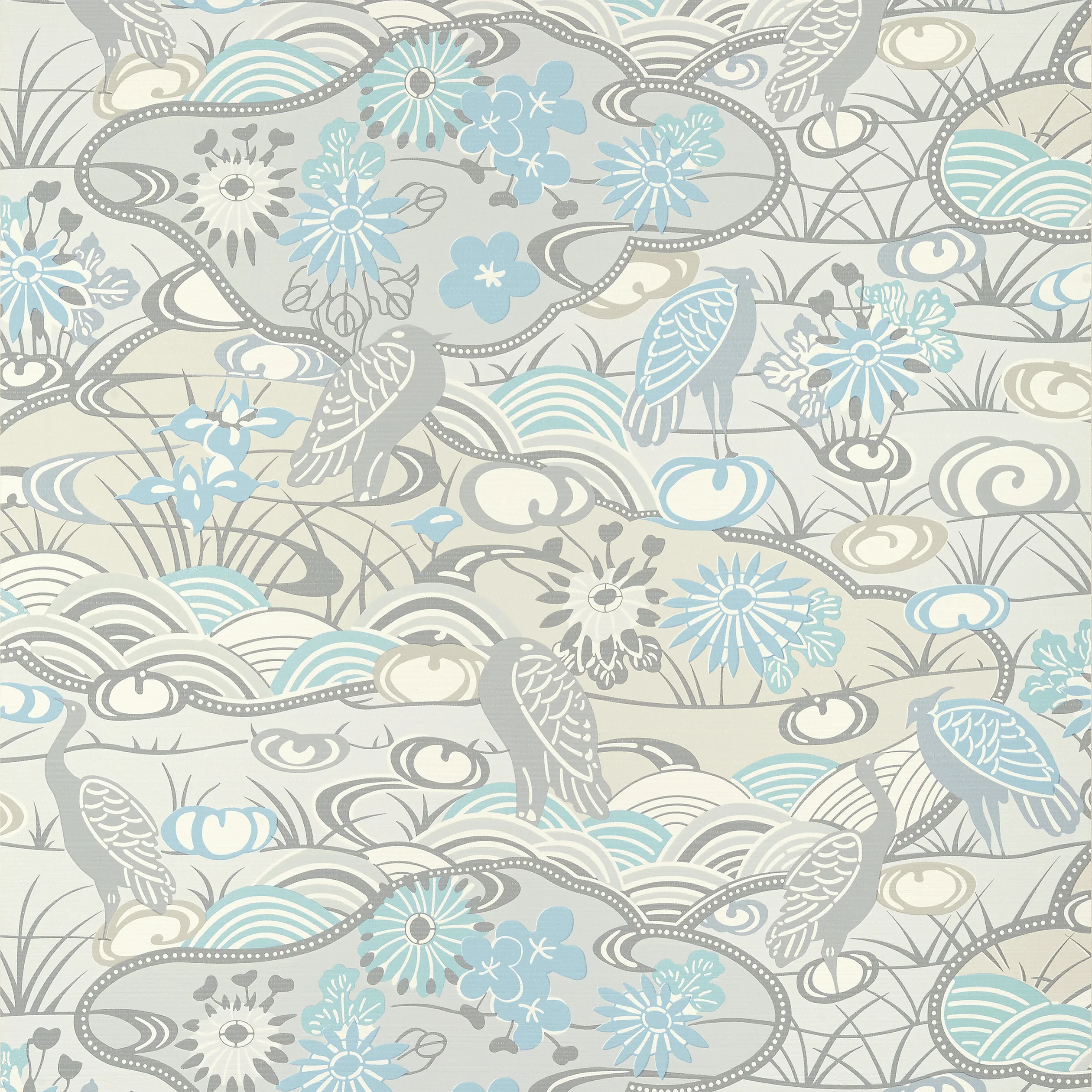 T13330 | Heron Stream – Soft Blue