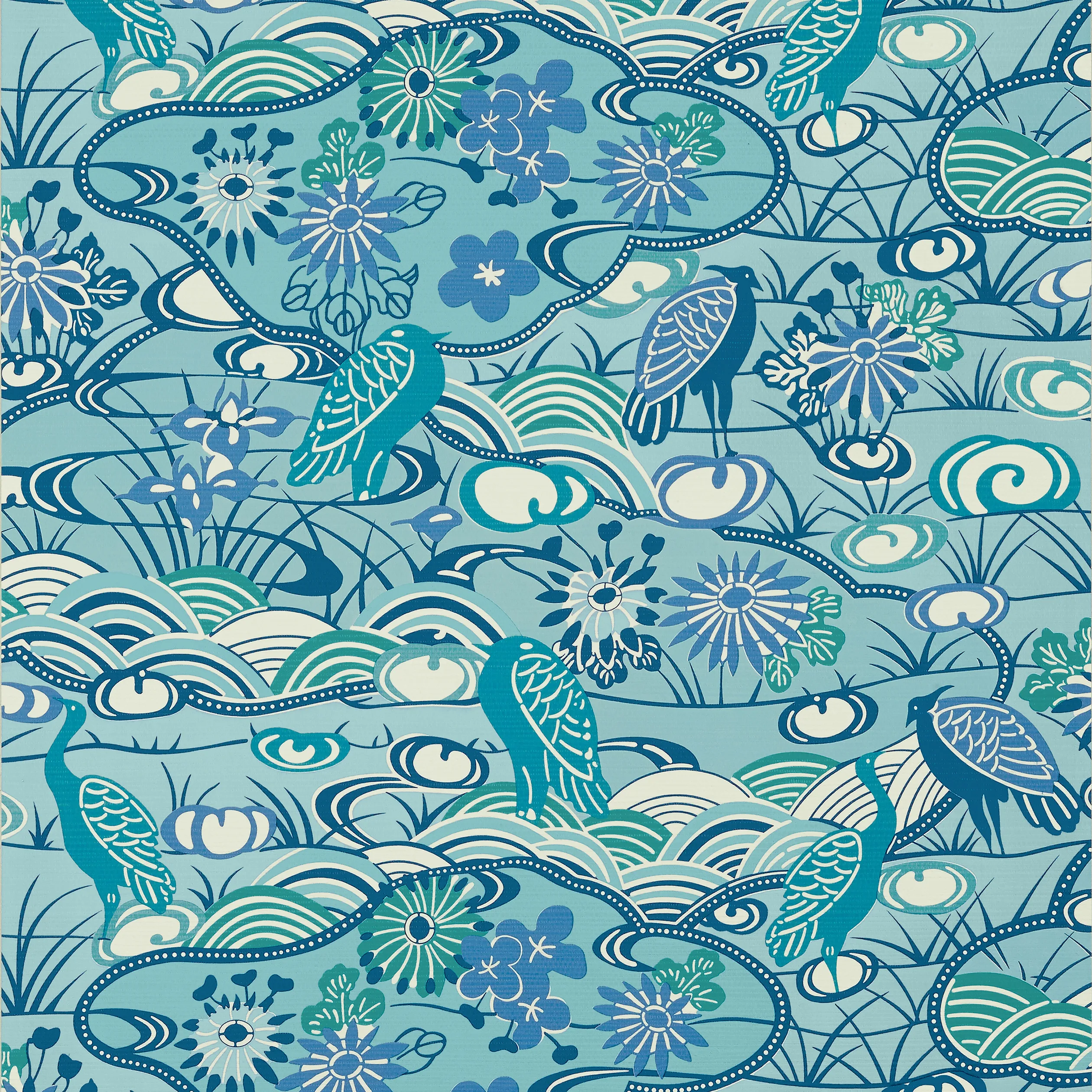 T13333 | Heron Stream – Turquoise