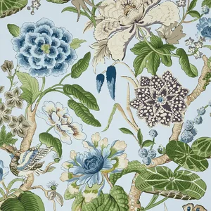 Thibaut Hill Garden in Spa Blue (T13654)