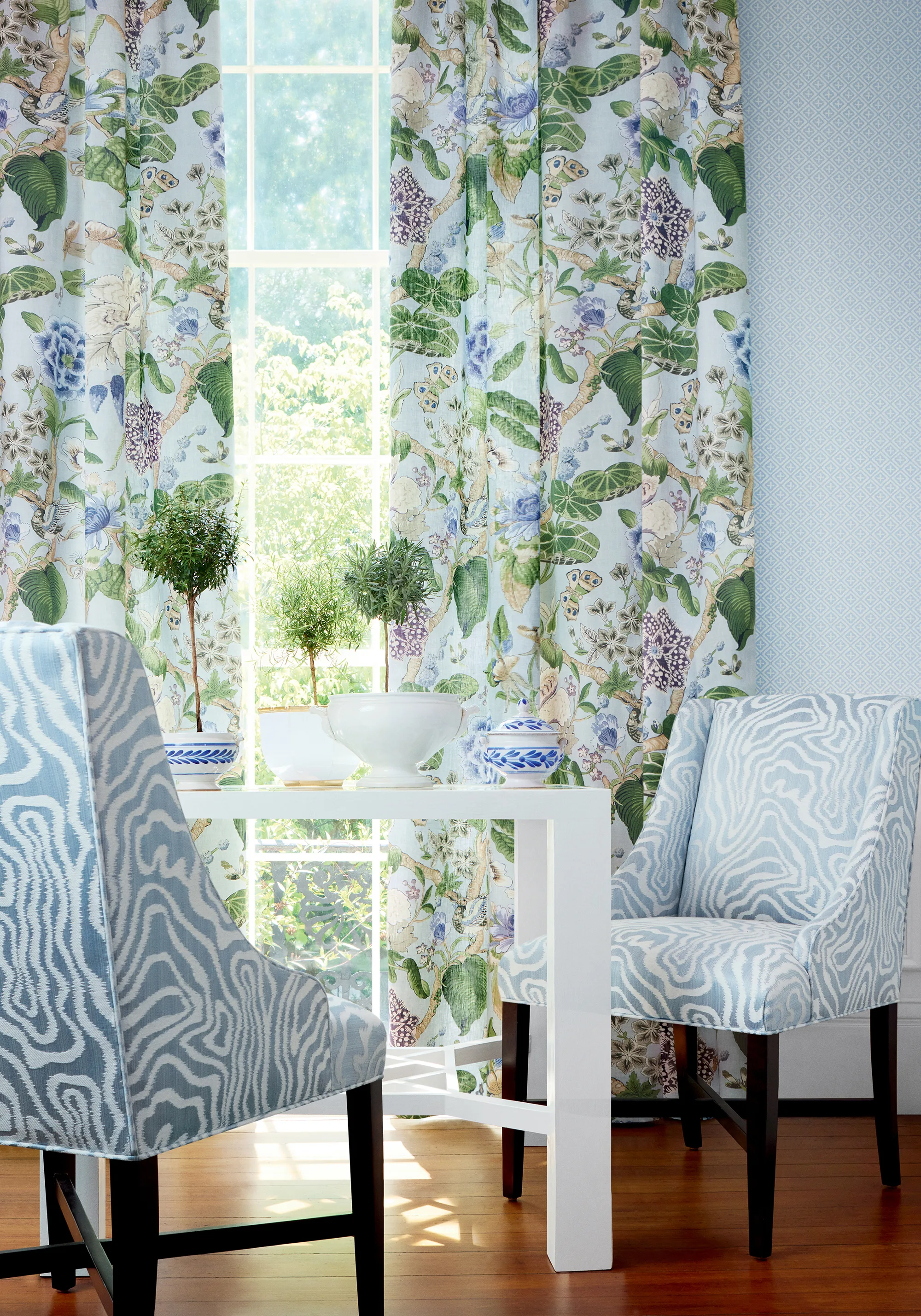 Thibaut Holiday Trellis in Spa Blue (T13664)