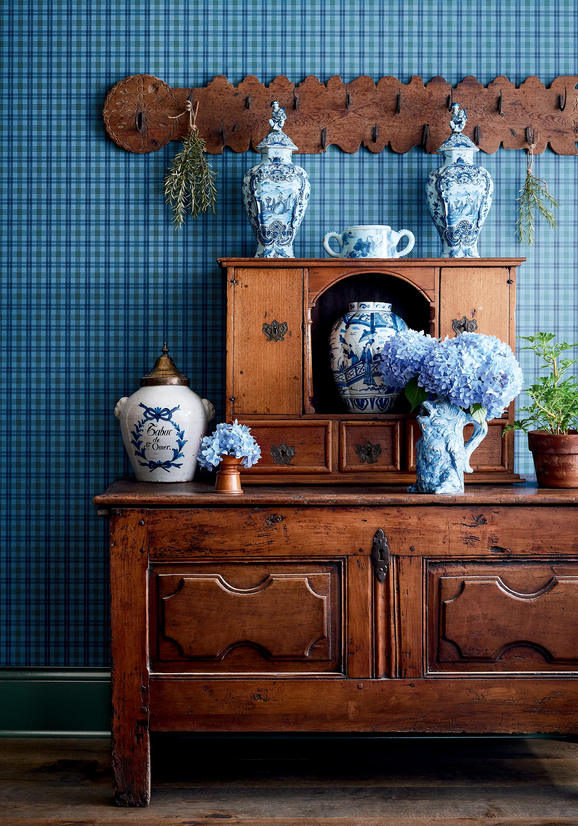 Thibaut Huntley Plaid in Navy (T44051)