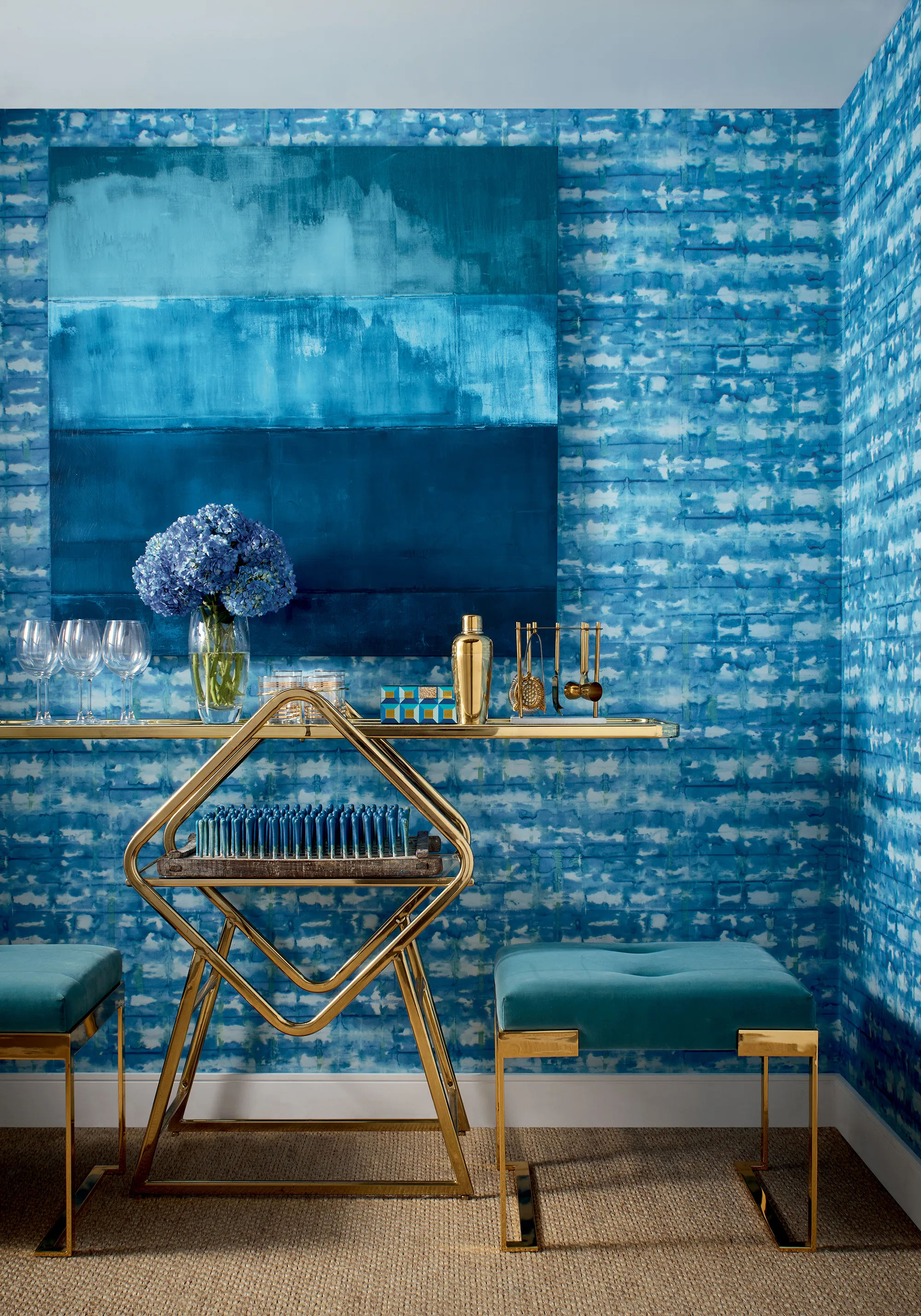 Thibaut Illusion in Blue (T41038)