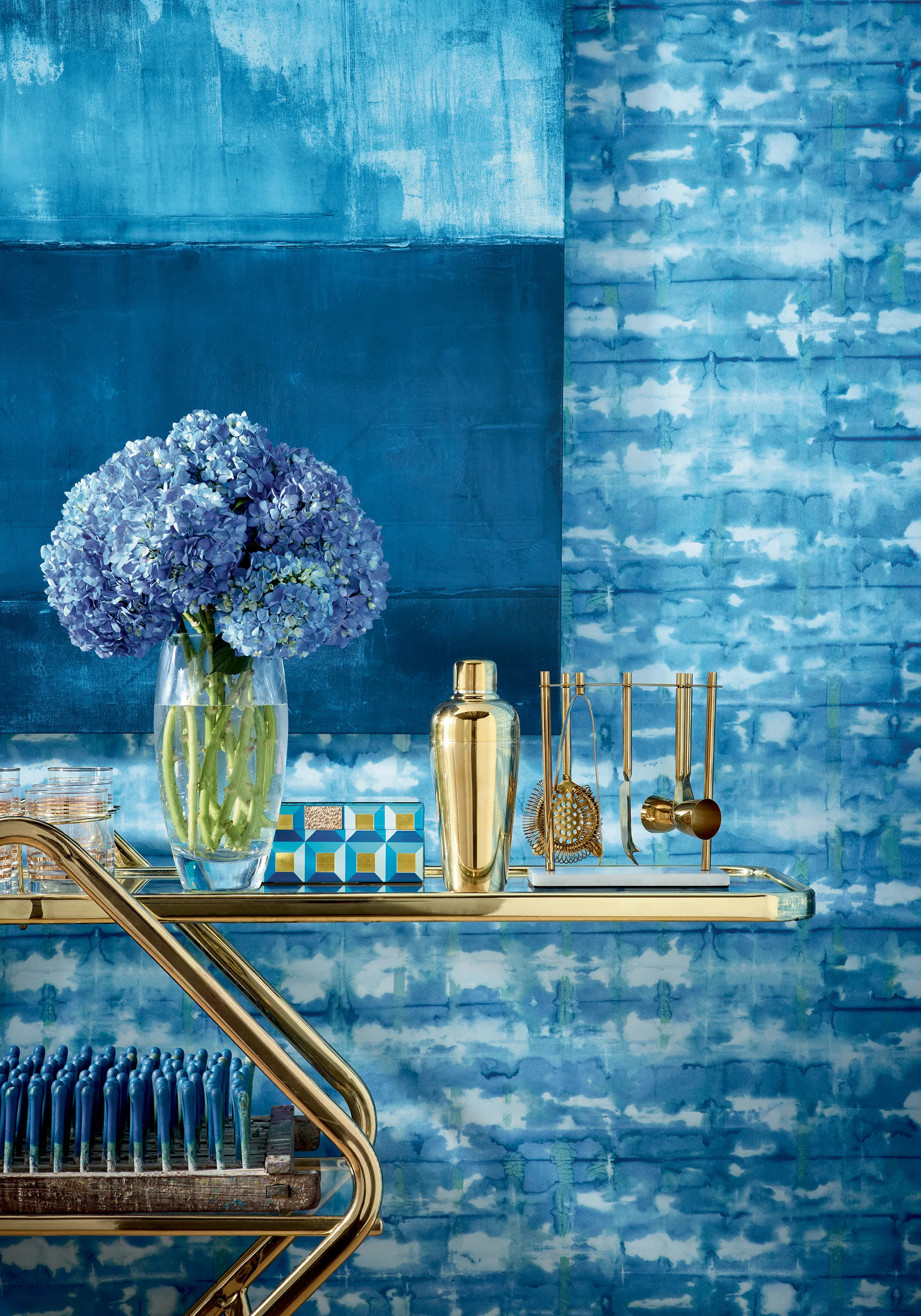 Thibaut Illusion in Blue (T41038)