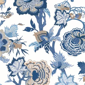 Thibaut Indienne Jacobean in Blue and White (T36418)