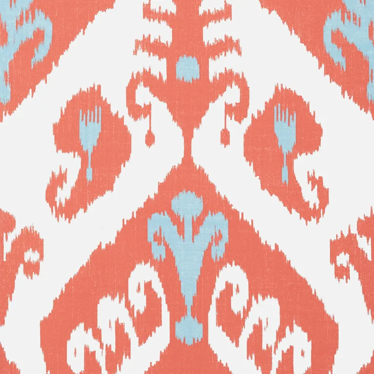 Thibaut Indies Ikat in Coral (T16247)
